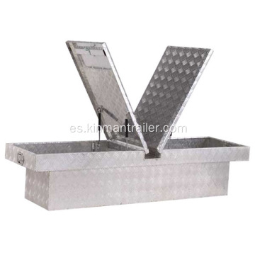 caja de herramientas de montaje lateral de aluminio